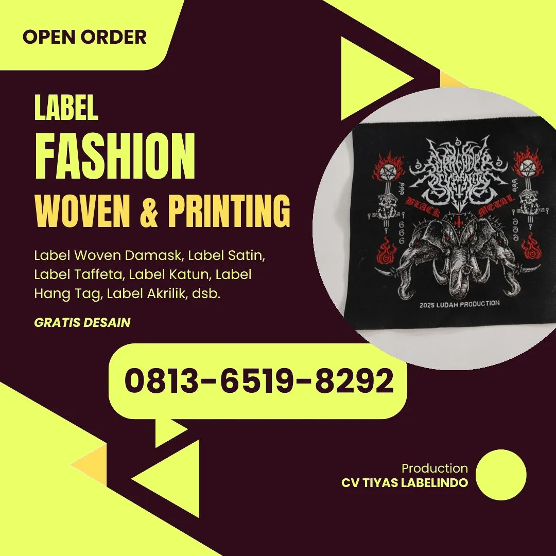Cetak Label Baju di Palopo, Label Woven Palopo, Bikin Label Baju Palopo, Pembuatan Label Baju Palopo, Pesan Label Merk Baju Palopo Cetak Label Palopo, Label Baju Terdekat Palopo