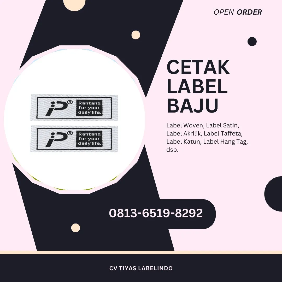 Cetak Label Baju Banggai Laut, 0813-6519-8292 (WA)