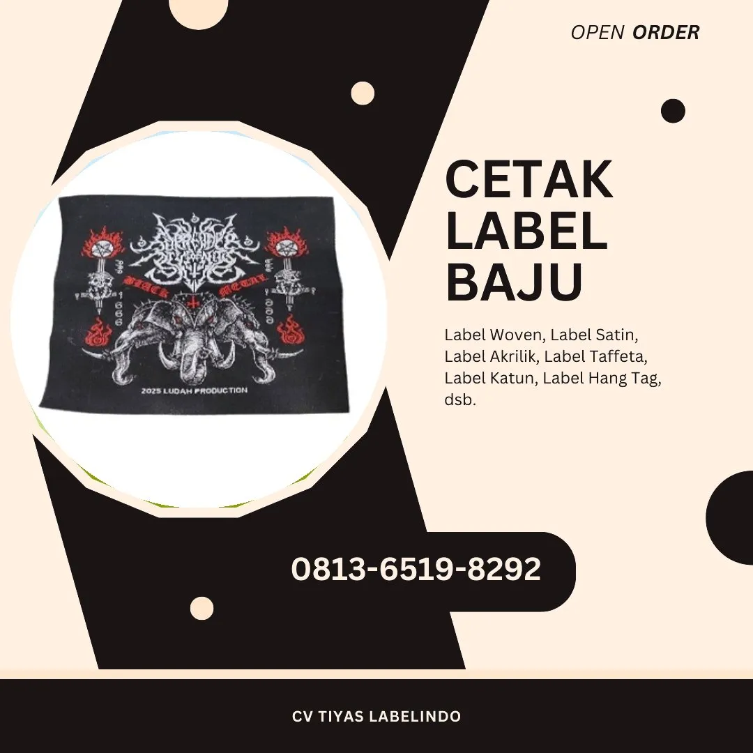 Cetak Label Baju Buol, 0813-6519-8292 (WA)