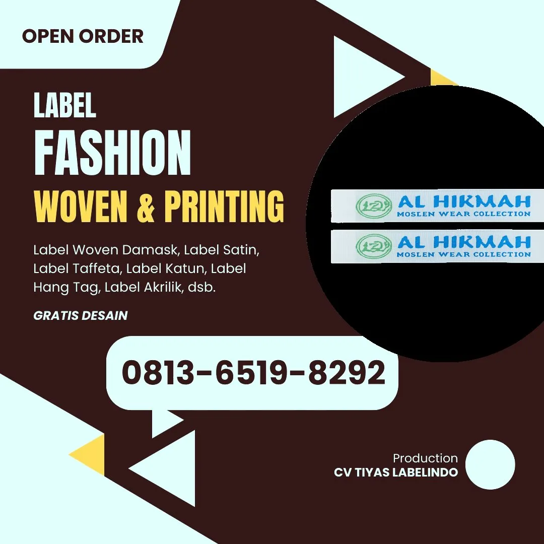 Cetak Label Baju di Donggala, Label Woven Donggala, Bikin Label Baju Donggala, Pembuatan Label Baju Donggala, Pesan Label Merk Baju Donggala Cetak Label Donggala, Label Baju Terdekat Donggala