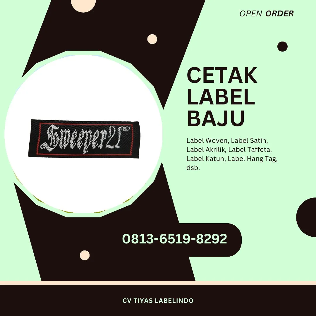Cetak Label Baju Morowali Utara, 0813-6519-8292 (WA)