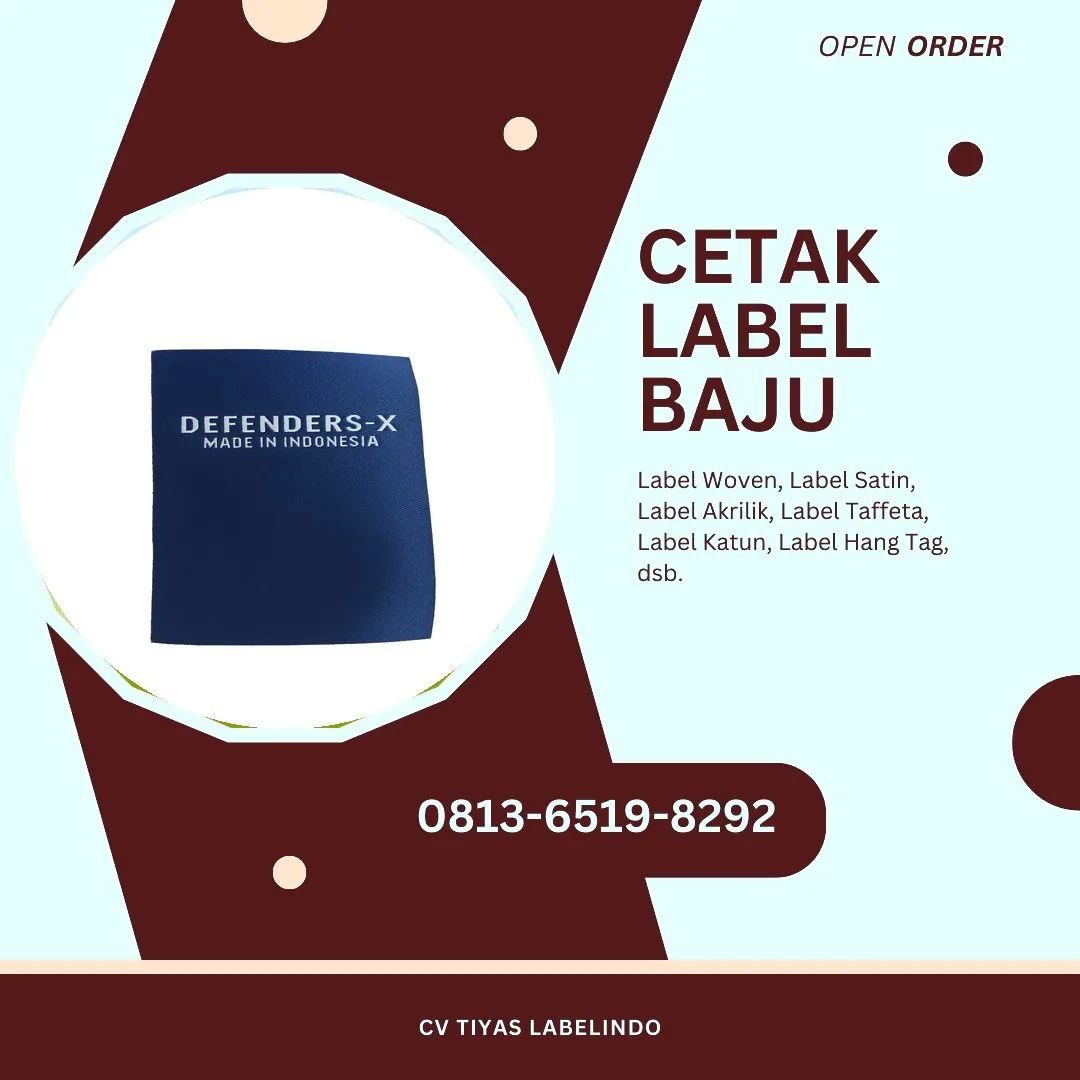Cetak Label Baju Sigi, 0813-6519-8292 (WA)