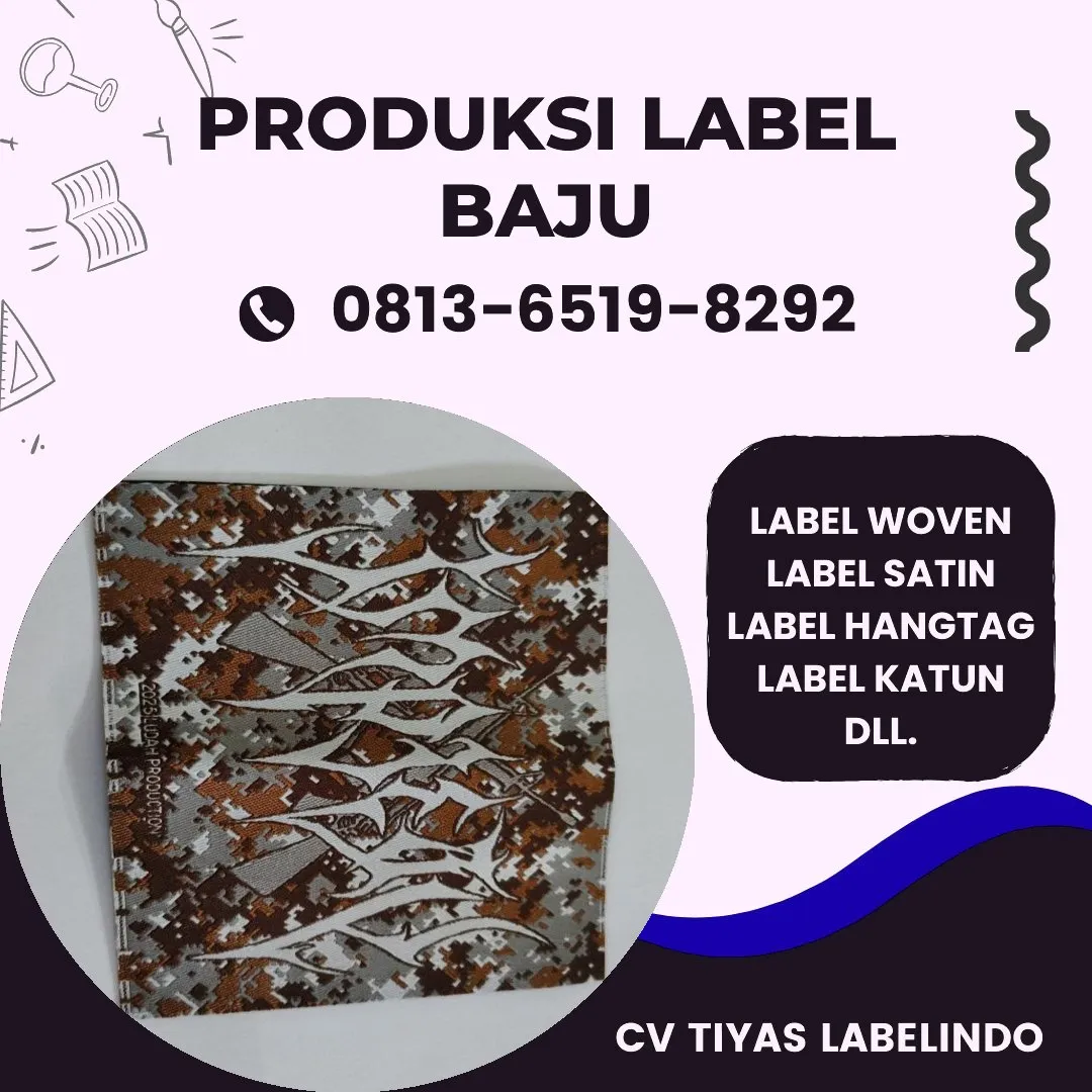 Cetak Label Baju di Bombana, Label Woven Bombana, Bikin Label Baju Bombana, Pembuatan Label Baju Bombana, Pesan Label Merk Baju Bombana Cetak Label Bombana, Label Baju Terdekat Bombana