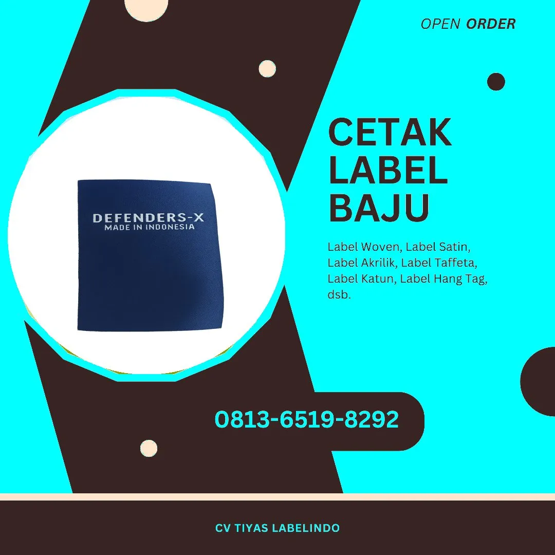 Cetak Label Baju Buton, 0813-6519-8292 (WA)