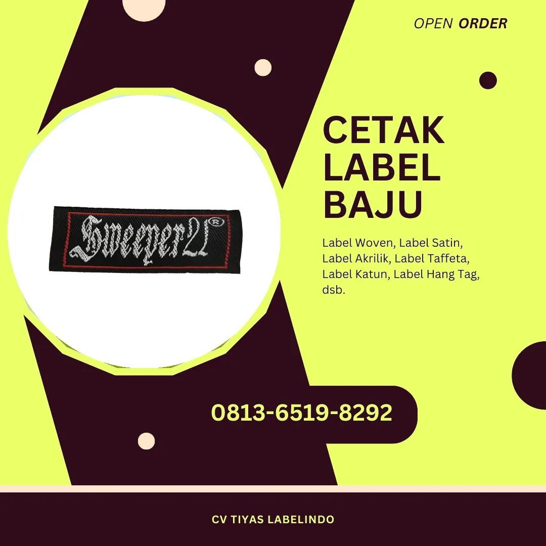Cetak Label Baju Buton Tengah, 0813-6519-8292 (WA)