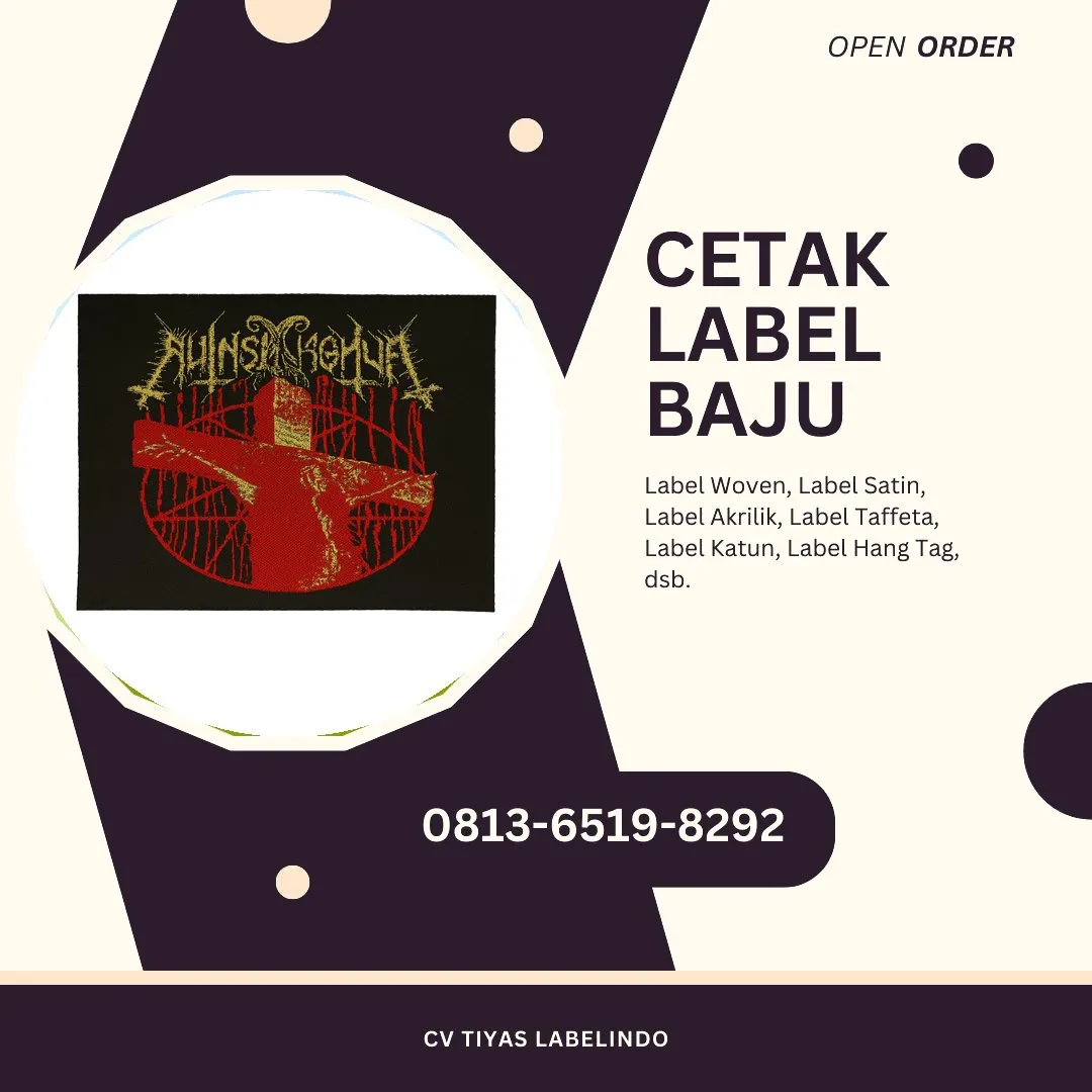 Cetak Label Baju Buton Utara, 0813-6519-8292 (WA)