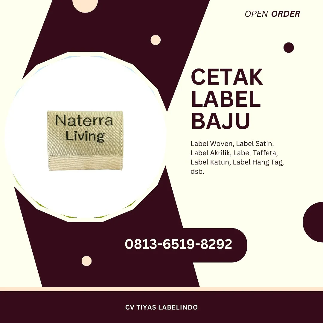 Cetak Label Baju Kolaka, 0813-6519-8292 (WA)