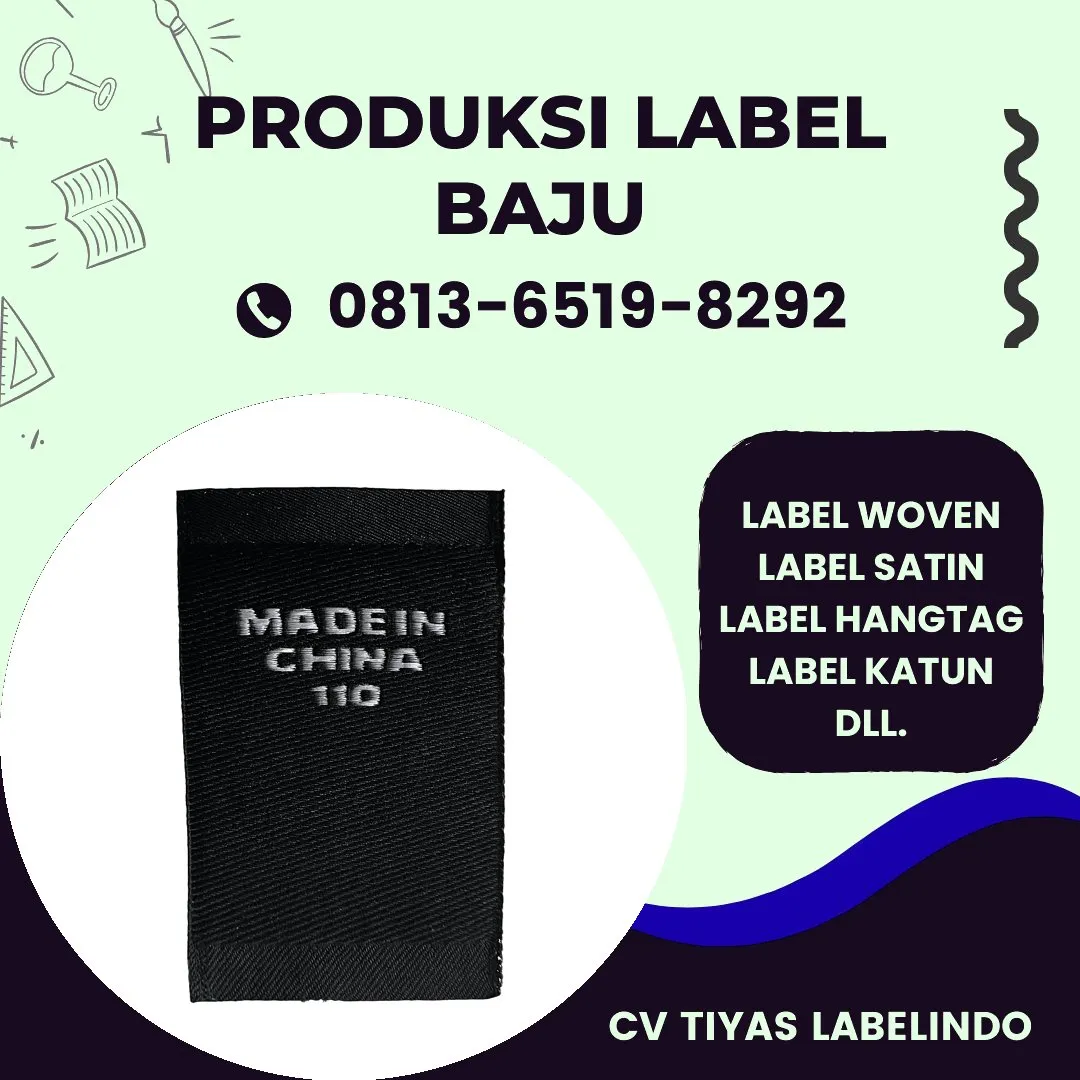 Cetak Label Baju di Kolaka Timur, Label Woven Kolaka Timur, Bikin Label Baju Kolaka Timur, Pembuatan Label Baju Kolaka Timur, Pesan Label Merk Baju Kolaka Timur Cetak Label Kolaka Timur, Label Baju Terdekat Kolaka Timur