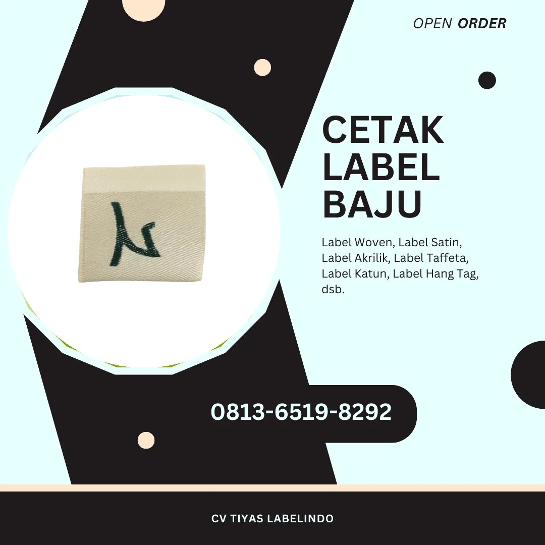 Cetak Label Baju Kolaka Utara, 0813-6519-8292 (WA)