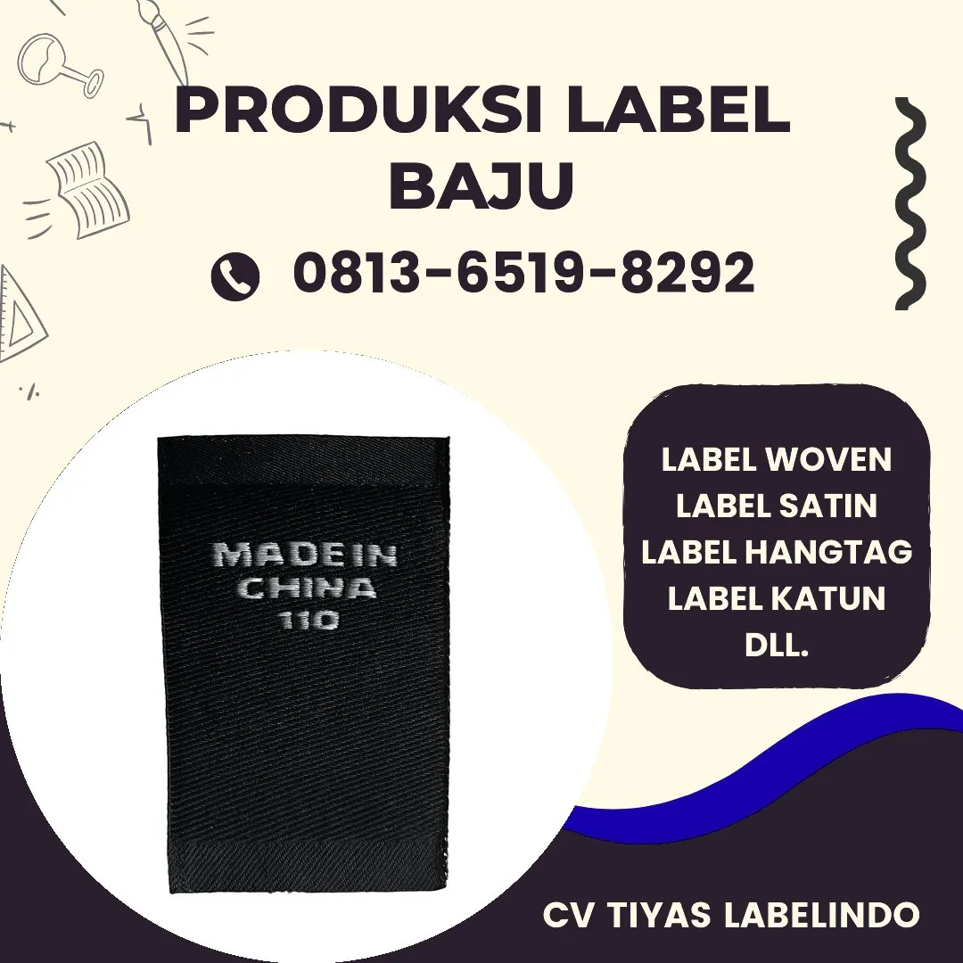 Cetak Label Baju di Konawe, Label Woven Konawe, Bikin Label Baju Konawe, Pembuatan Label Baju Konawe, Pesan Label Merk Baju Konawe Cetak Label Konawe, Label Baju Terdekat Konawe