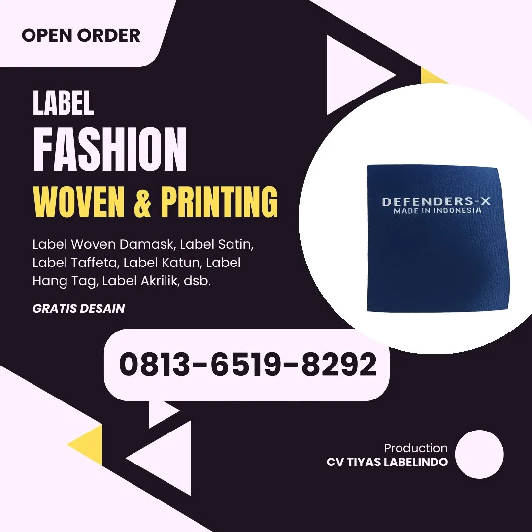 Cetak Label Baju di Muna Barat, Label Woven Muna Barat, Bikin Label Baju Muna Barat, Pembuatan Label Baju Muna Barat, Pesan Label Merk Baju Muna Barat Cetak Label Muna Barat, Label Baju Terdekat Muna Barat
