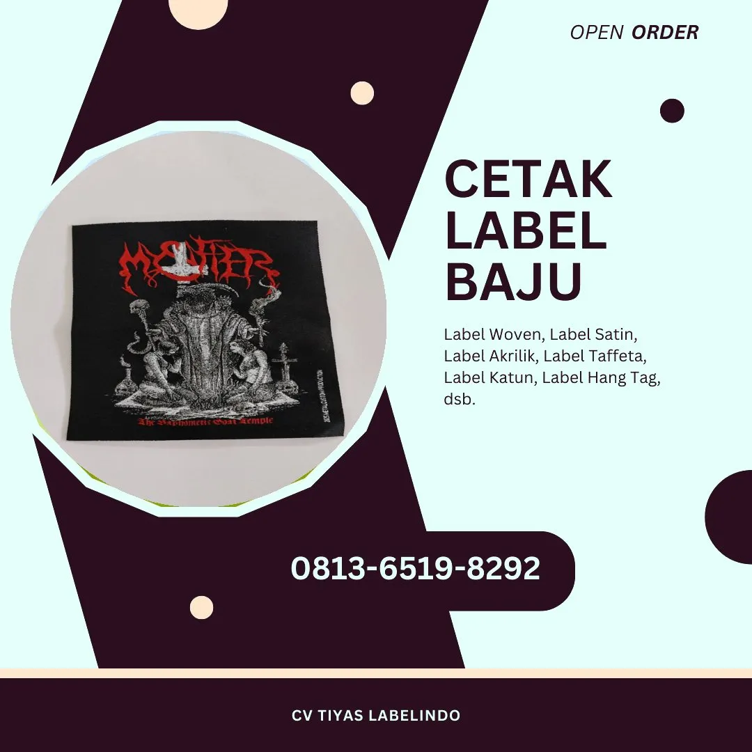 Cetak Label Baju Bau-Bau, 0813-6519-8292 (WA)