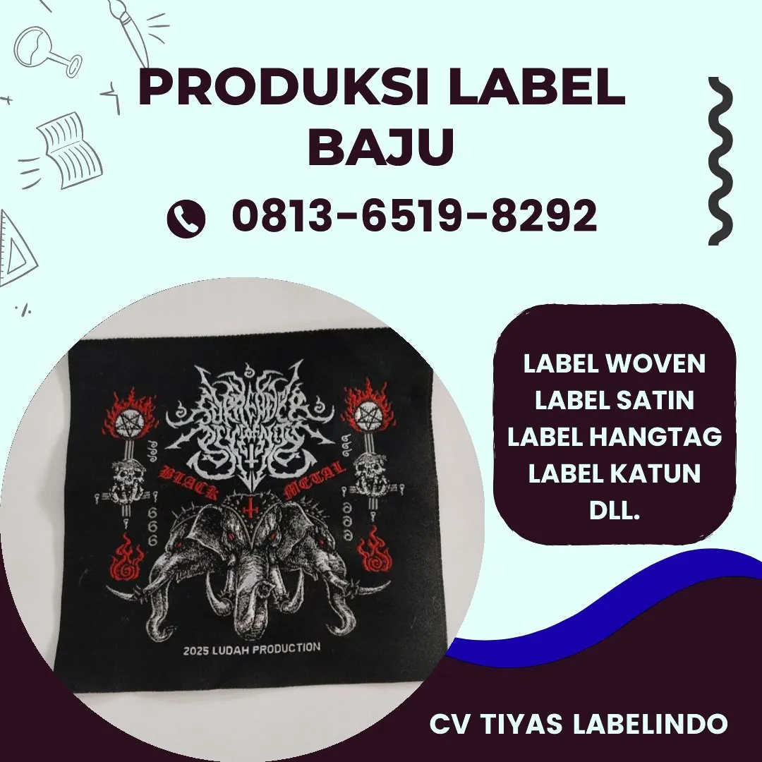 Cetak Label Baju di Kendari, Label Woven Kendari, Bikin Label Baju Kendari, Pembuatan Label Baju Kendari, Pesan Label Merk Baju Kendari Cetak Label Kendari, Label Baju Terdekat Kendari