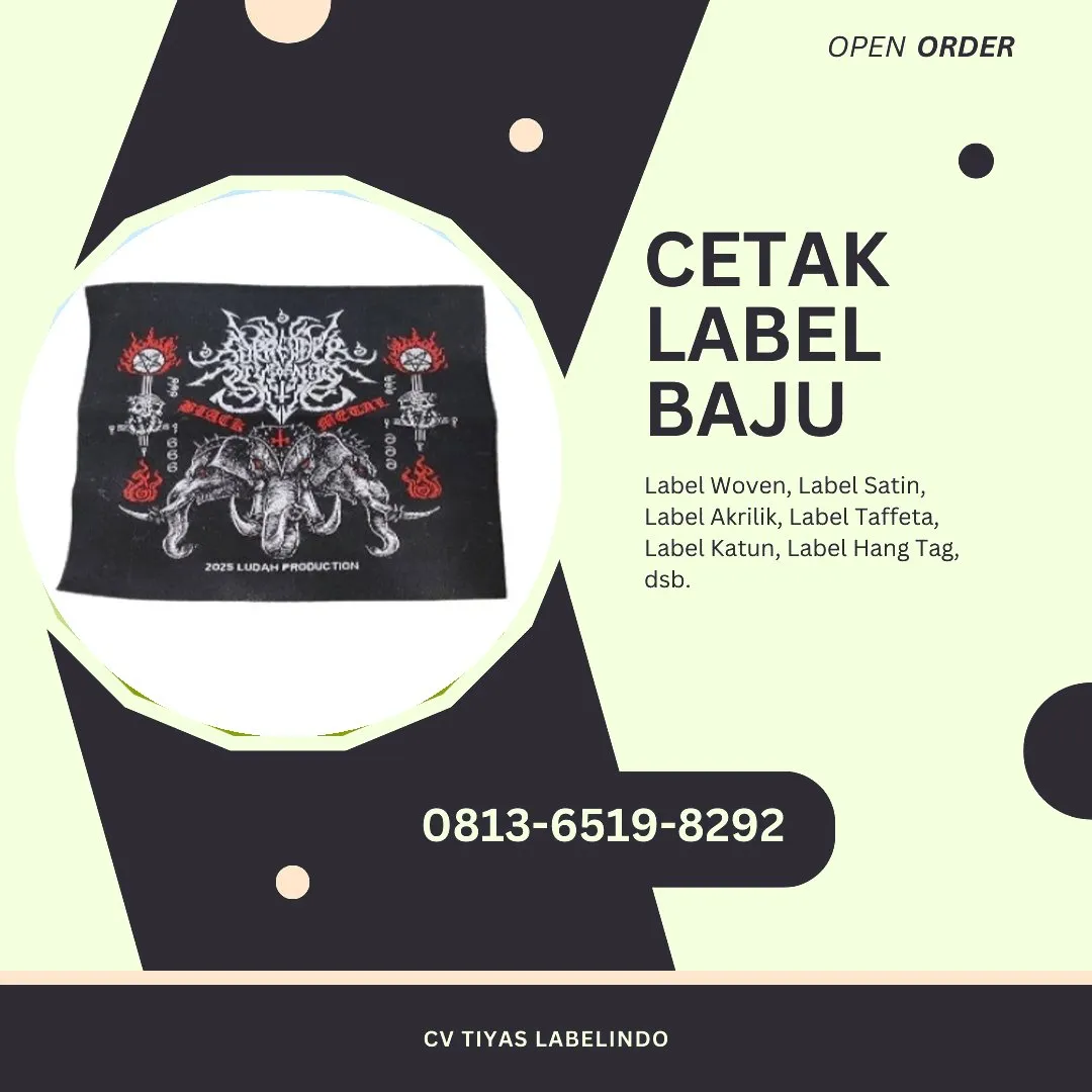 Cetak Label Baju Kepulauan Sangihe, 0813-6519-8292 (WA)