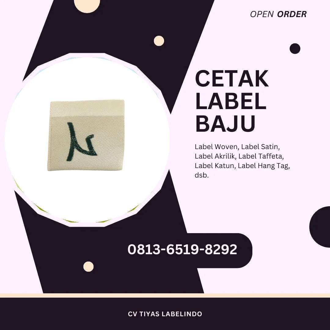 Cetak Label Baju Kepulauan Talaud, 0813-6519-8292 (WA)