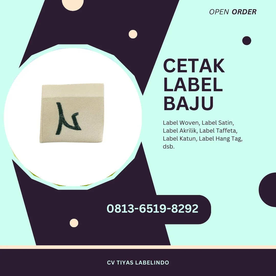 Cetak Label Baju Minahasa, 0813-6519-8292 (WA)