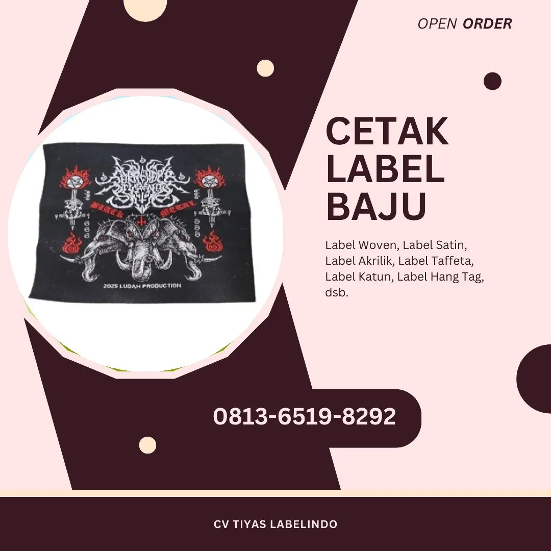 Cetak Label Baju Minahasa Selatan, 0813-6519-8292 (WA)
