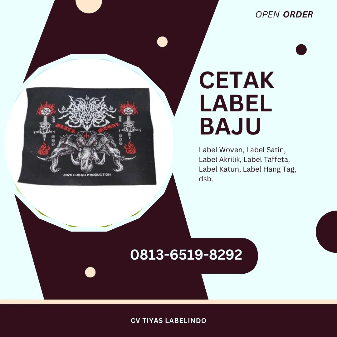 Cetak Label Baju Minahasa Tenggara, 0813-6519-8292 (WA)