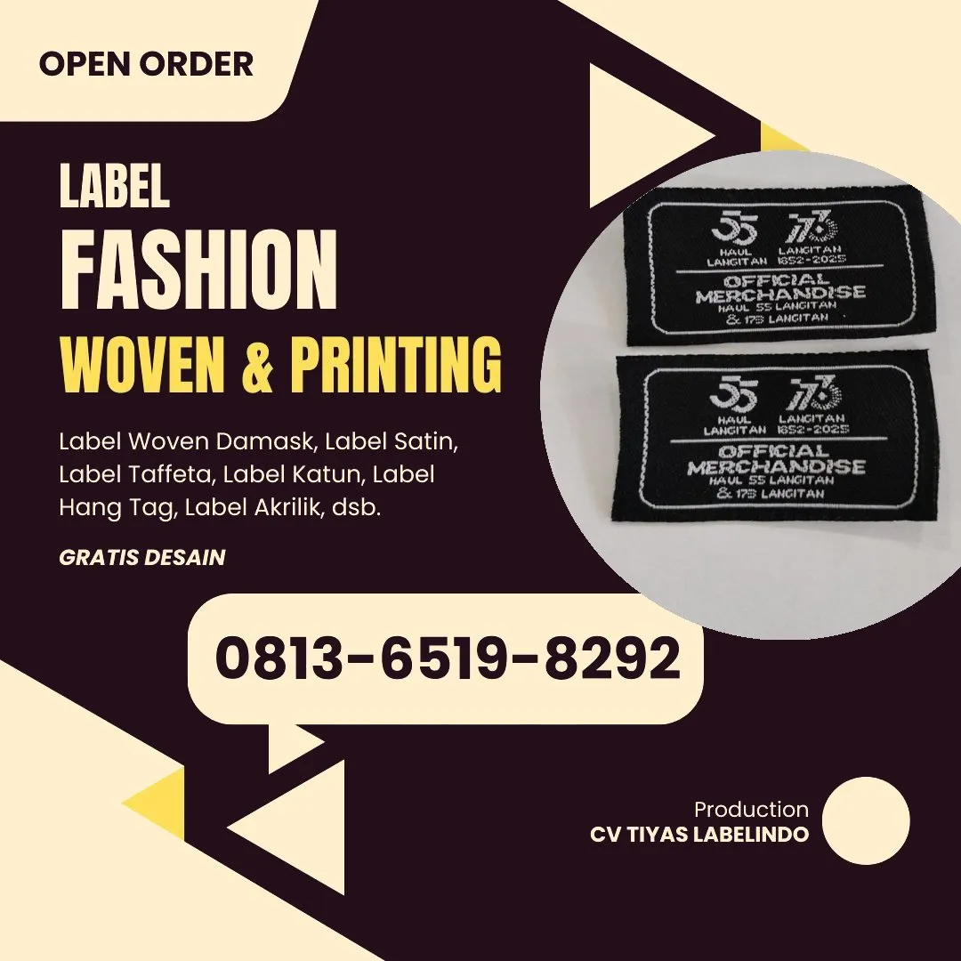 Cetak Label Baju di Minahasa Utara, Label Woven Minahasa Utara, Bikin Label Baju Minahasa Utara, Pembuatan Label Baju Minahasa Utara, Pesan Label Merk Baju Minahasa Utara Cetak Label Minahasa Utara, Label Baju Terdekat Minahasa Utara