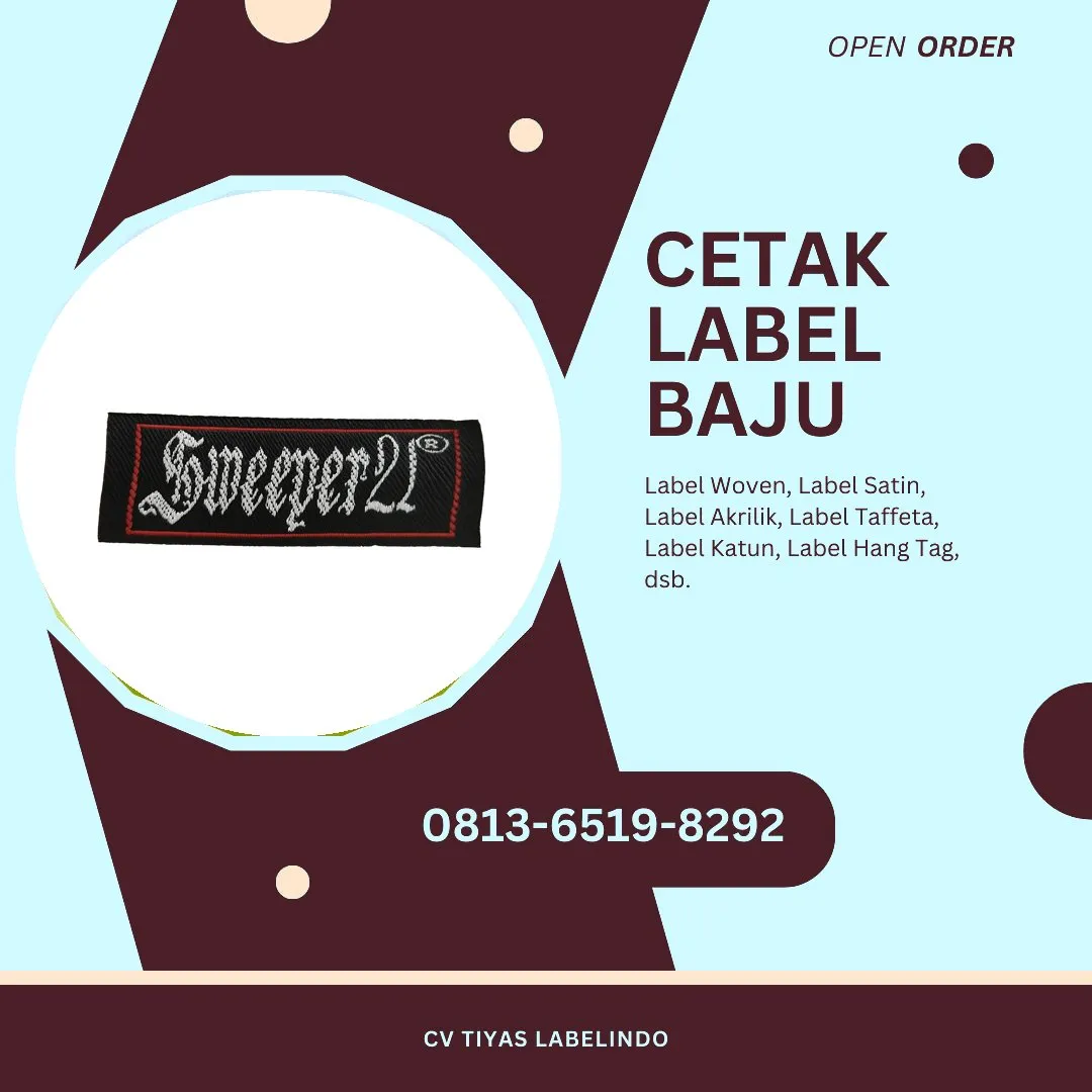 Cetak Label Baju Bitung, 0813-6519-8292 (WA)