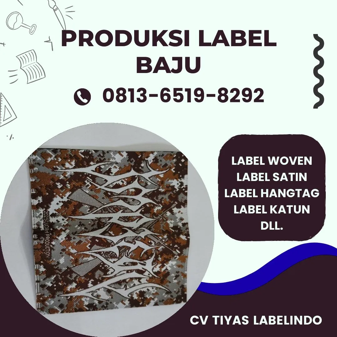 Cetak Label Baju di Bitung, Label Woven Bitung, Bikin Label Baju Bitung, Pembuatan Label Baju Bitung, Pesan Label Merk Baju Bitung Cetak Label Bitung, Label Baju Terdekat Bitung