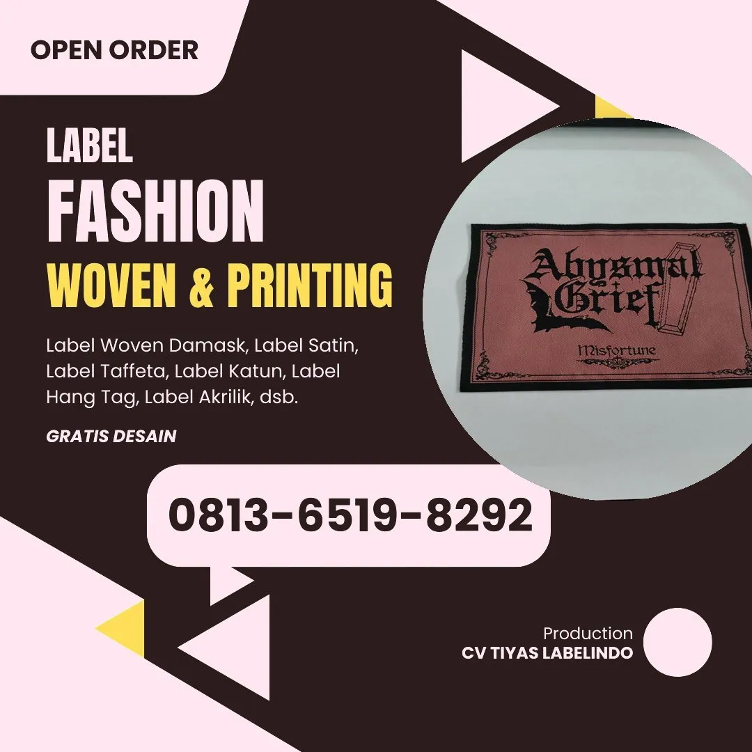 Cetak Label Baju di Tomohon, Label Woven Tomohon, Bikin Label Baju Tomohon, Pembuatan Label Baju Tomohon, Pesan Label Merk Baju Tomohon Cetak Label Tomohon, Label Baju Terdekat Tomohon