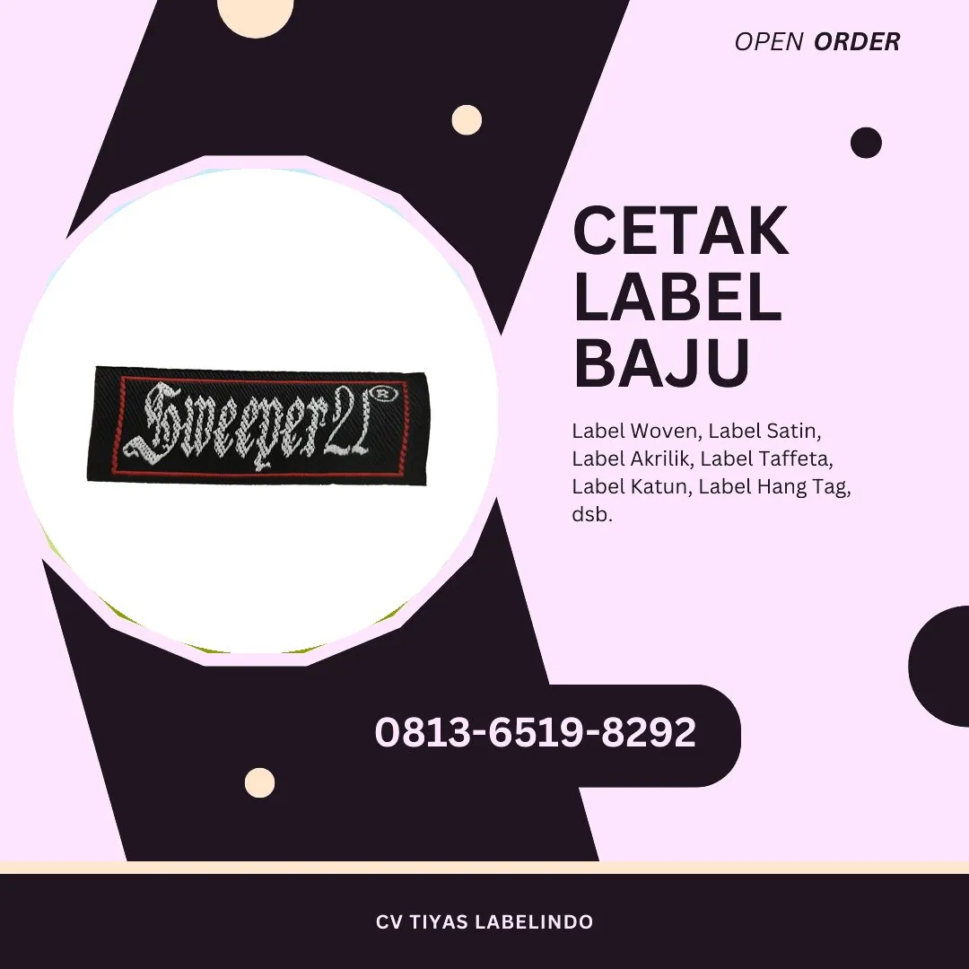 Cetak Label Baju Agam, 0813-6519-8292 (WA)