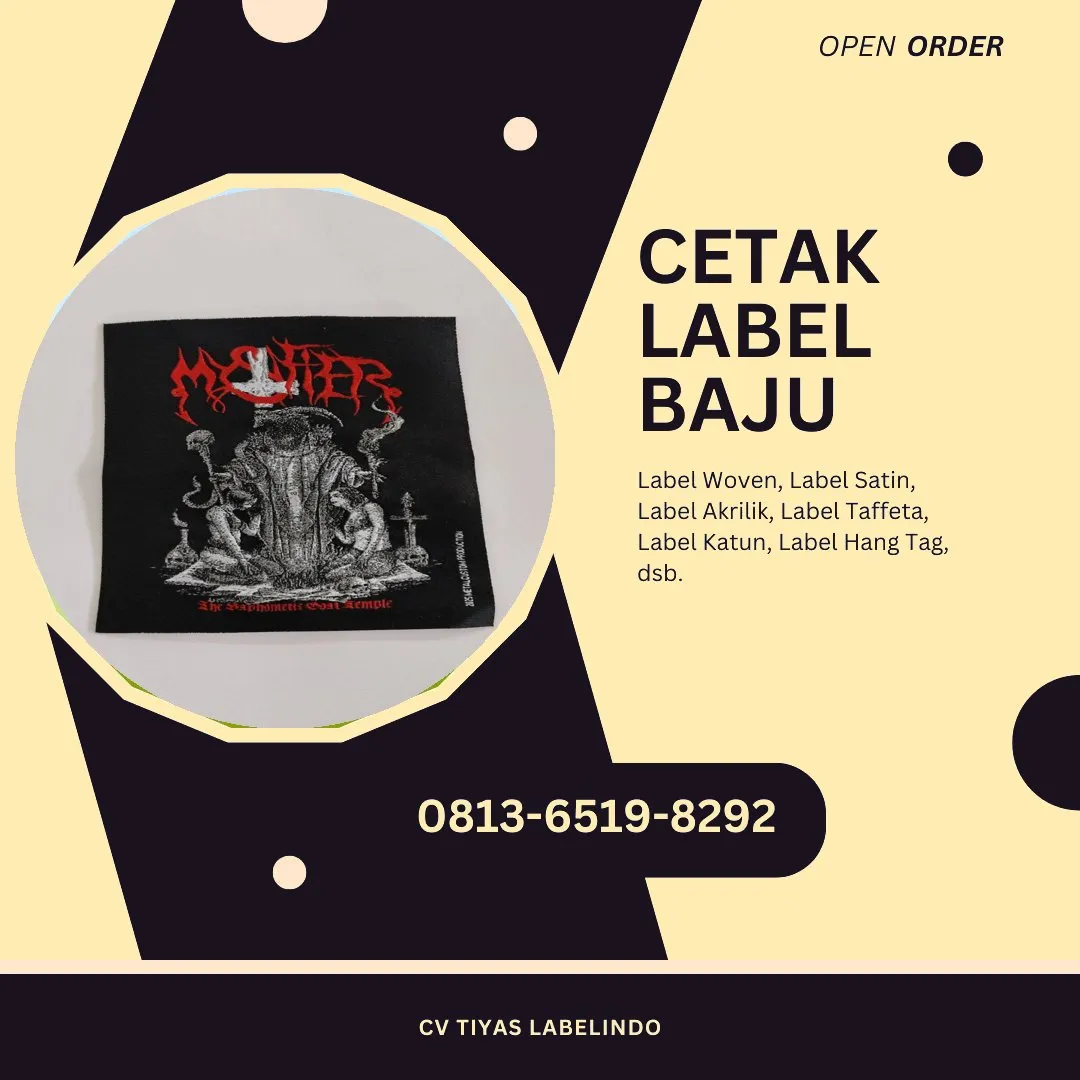 Cetak Label Baju Dharmasraya, 0813-6519-8292 (WA)