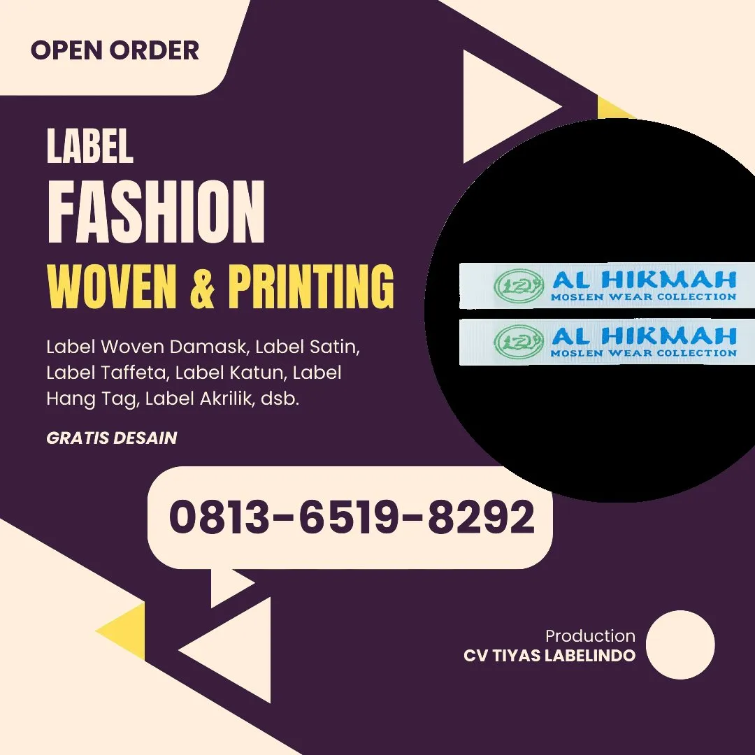 Cetak Label Baju di Lima Puluh Kota, Label Woven Lima Puluh Kota, Bikin Label Baju Lima Puluh Kota, Pembuatan Label Baju Lima Puluh Kota, Pesan Label Merk Baju Lima Puluh Kota Cetak Label Lima Puluh Kota, Label Baju Terdekat Lima Puluh Kota