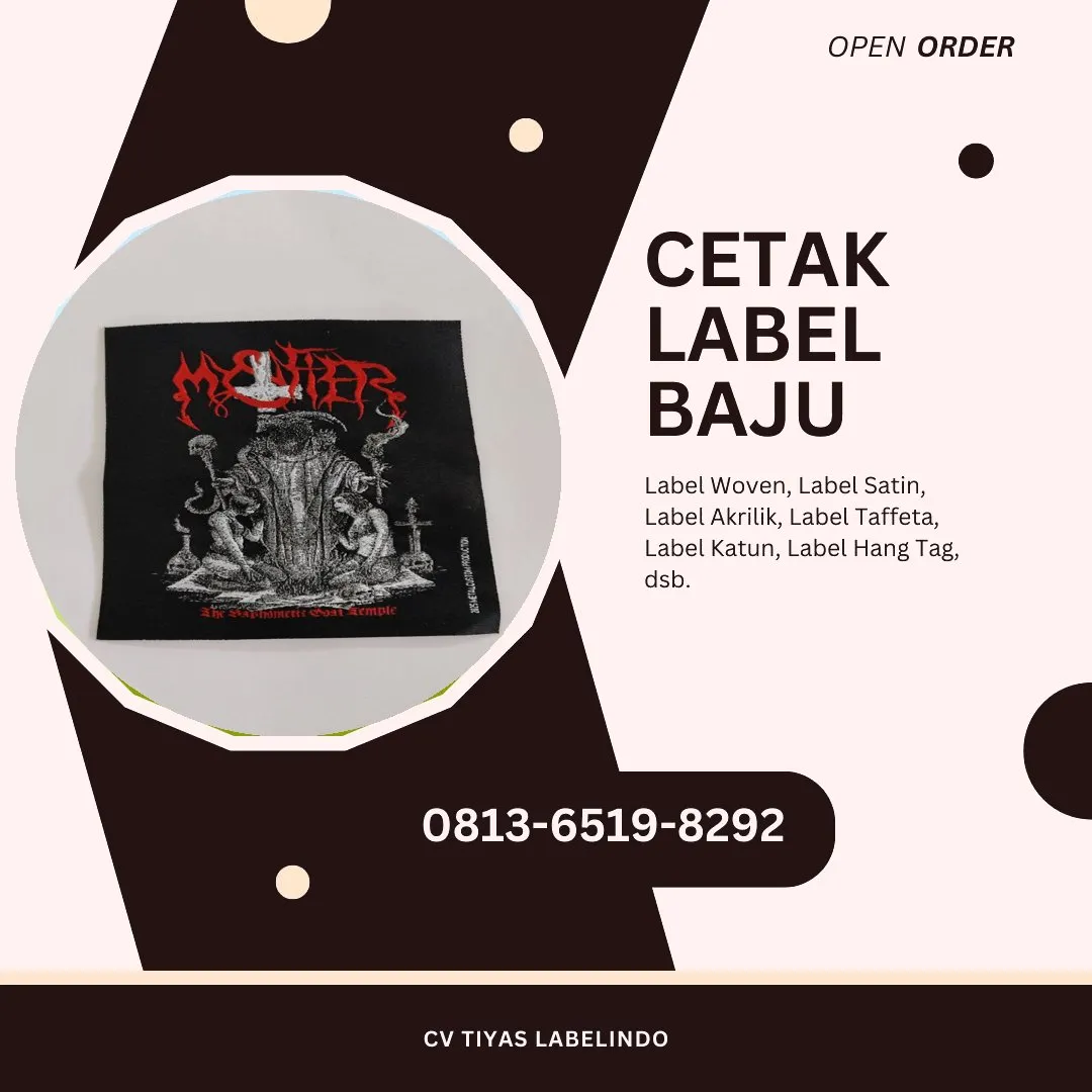 Cetak Label Baju Padang Pariaman, 0813-6519-8292 (WA)