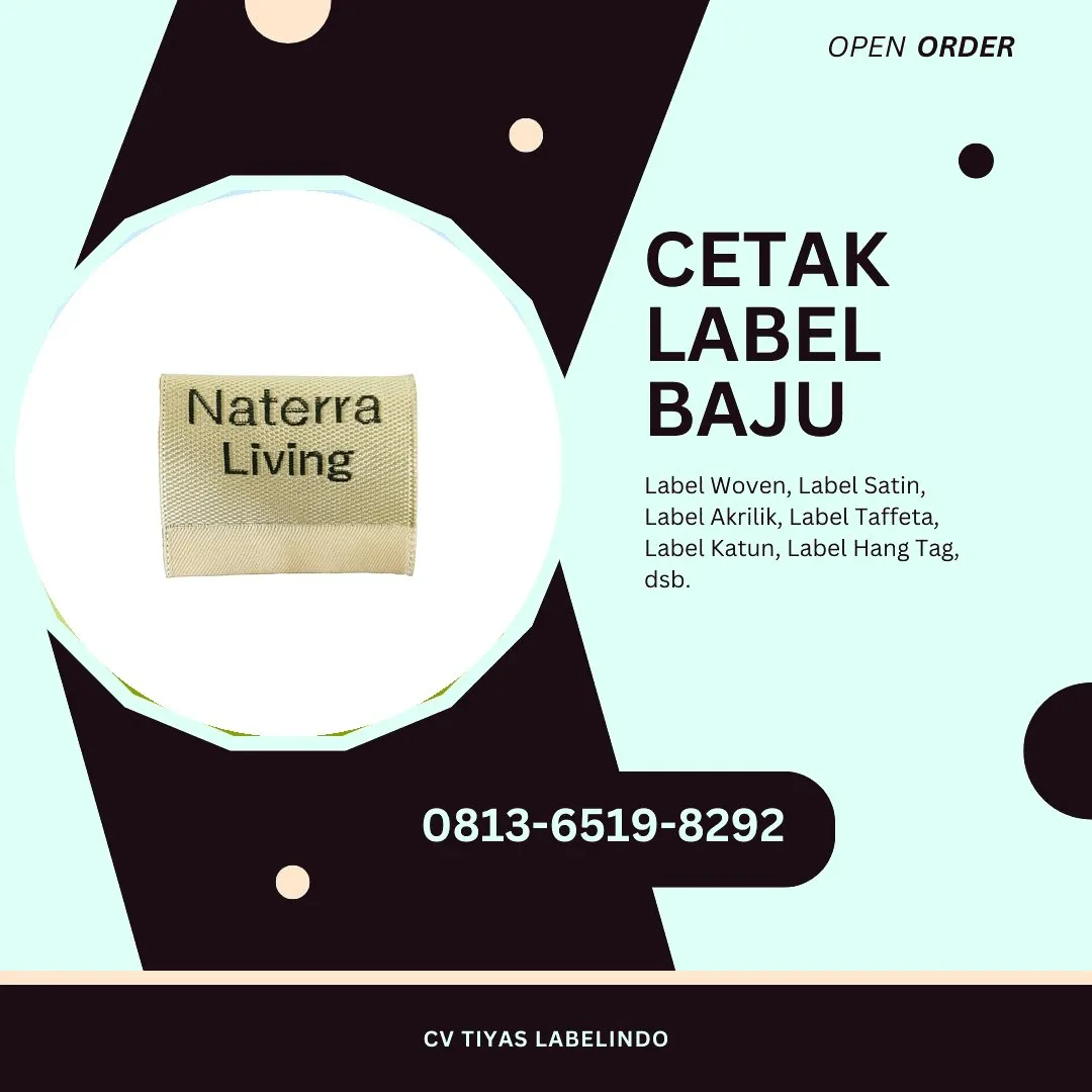 Cetak Label Baju Pasaman, 0813-6519-8292 (WA)