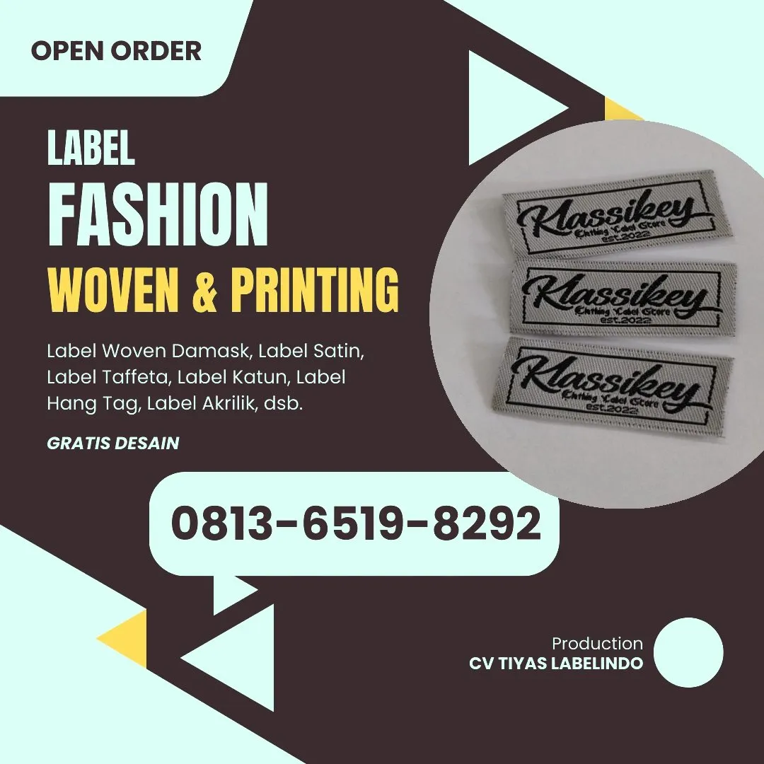 Cetak Label Baju di Pasaman, Label Woven Pasaman, Bikin Label Baju Pasaman, Pembuatan Label Baju Pasaman, Pesan Label Merk Baju Pasaman Cetak Label Pasaman, Label Baju Terdekat Pasaman
