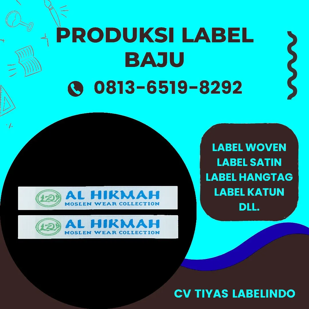Cetak Label Baju di Bukittinggi, Label Woven Bukittinggi, Bikin Label Baju Bukittinggi, Pembuatan Label Baju Bukittinggi, Pesan Label Merk Baju Bukittinggi Cetak Label Bukittinggi, Label Baju Terdekat Bukittinggi