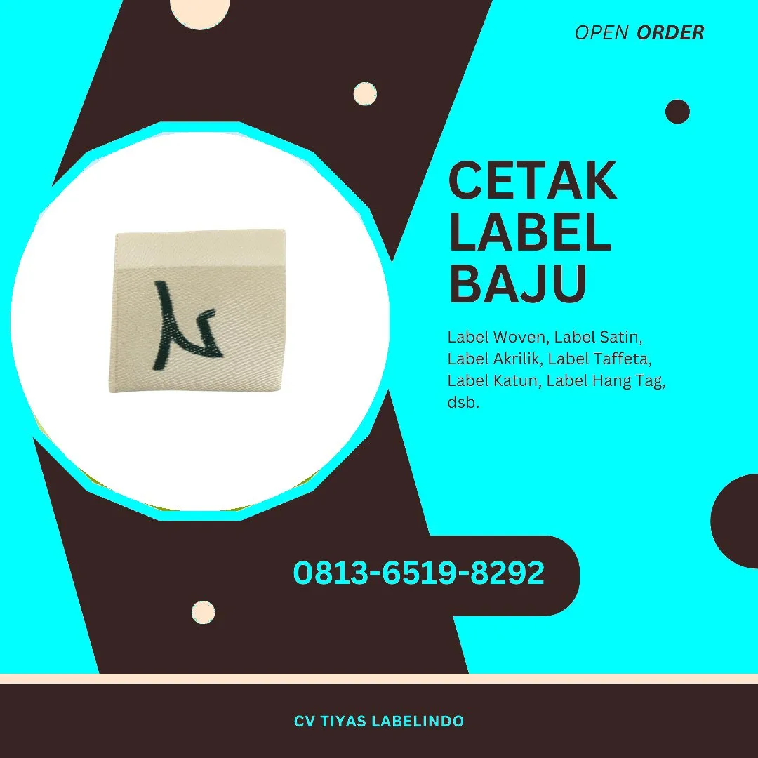 Cetak Label Baju Empat Lawang, 0813-6519-8292 (WA)