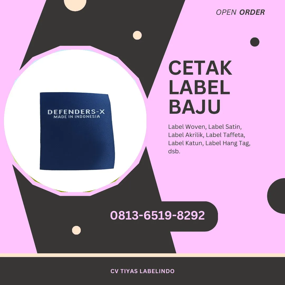 Cetak Label Baju Lahat, 0813-6519-8292 (WA)