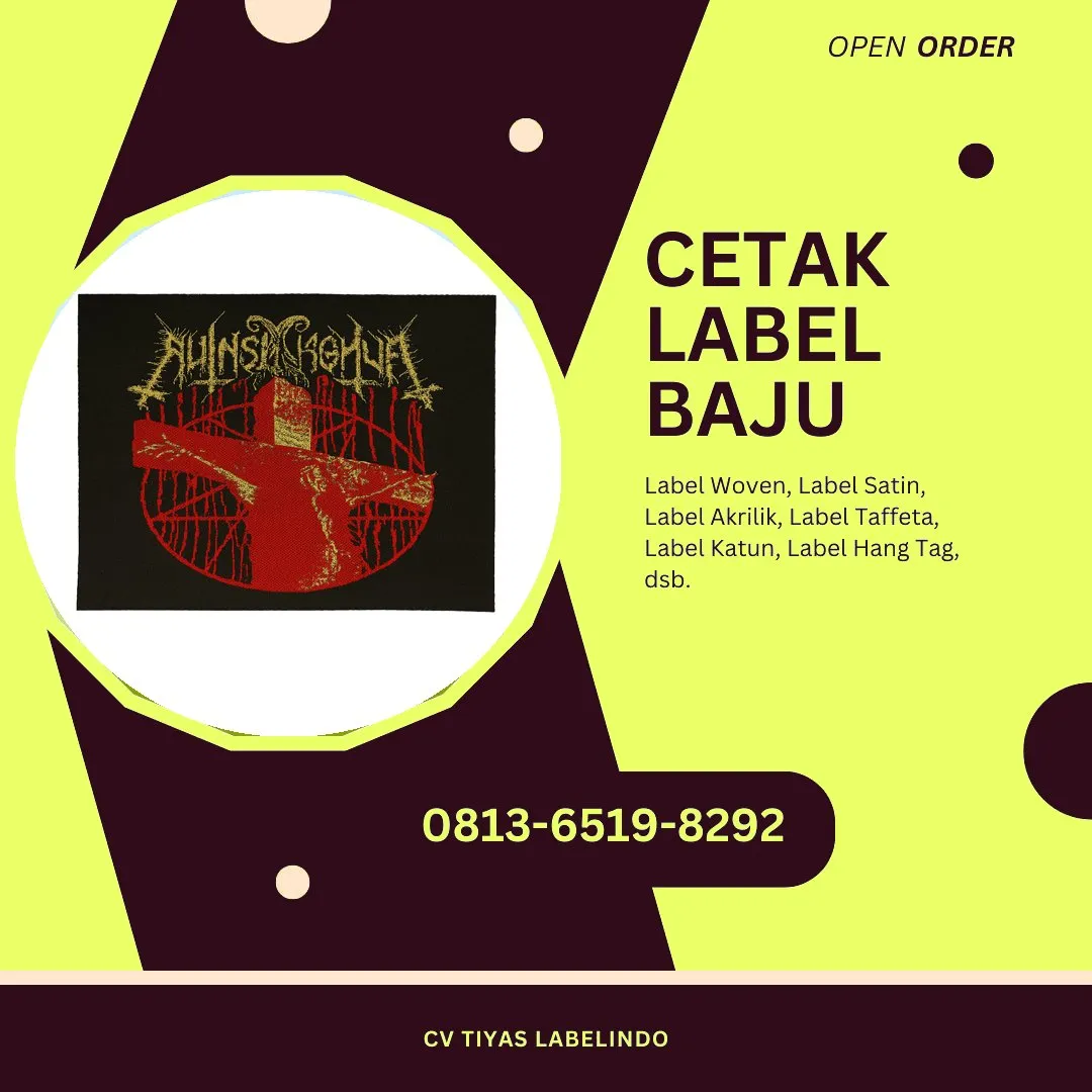 Cetak Label Baju Muara Enim, 0813-6519-8292 (WA)