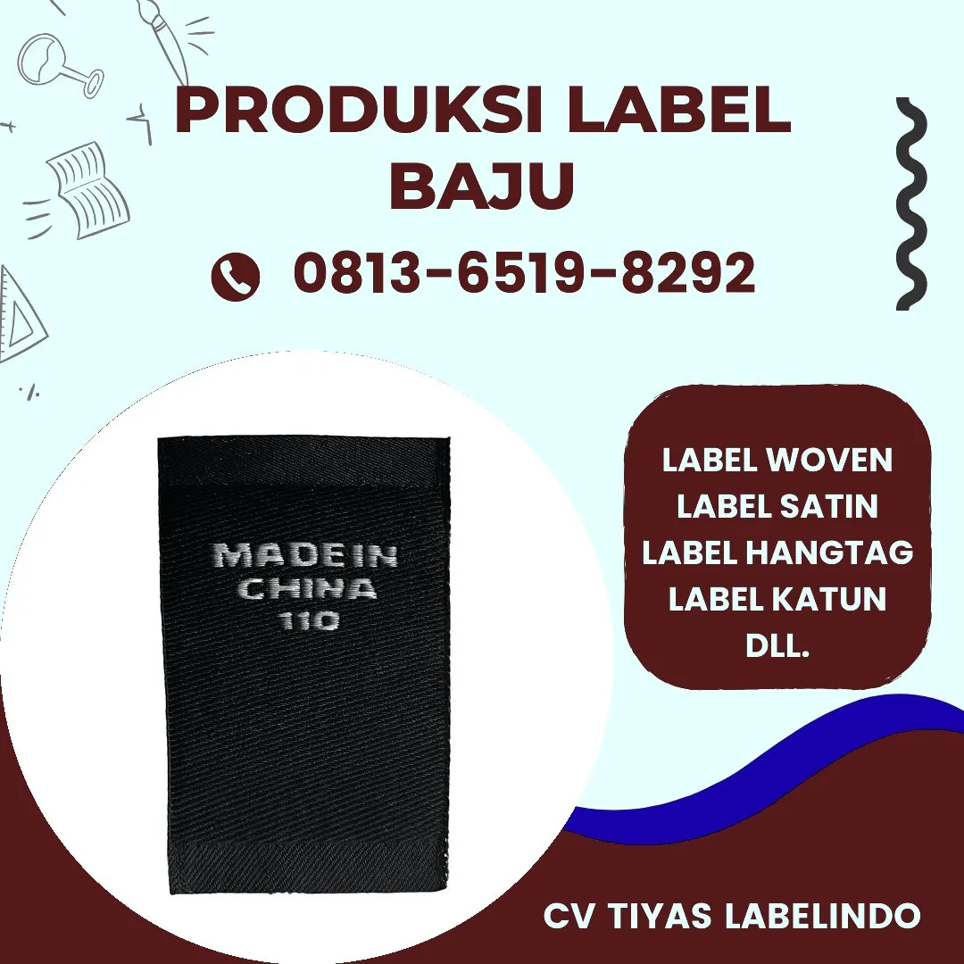 Cetak Label Baju di Musi Banyuasin, Label Woven Musi Banyuasin, Bikin Label Baju Musi Banyuasin, Pembuatan Label Baju Musi Banyuasin, Pesan Label Merk Baju Musi Banyuasin Cetak Label Musi Banyuasin, Label Baju Terdekat Musi Banyuasin