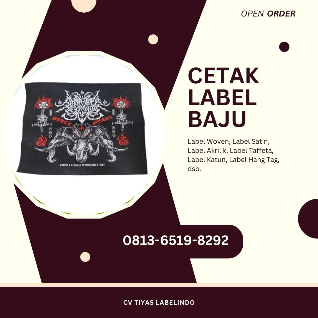 Cetak Label Baju Musi Rawas, 0813-6519-8292 (WA)