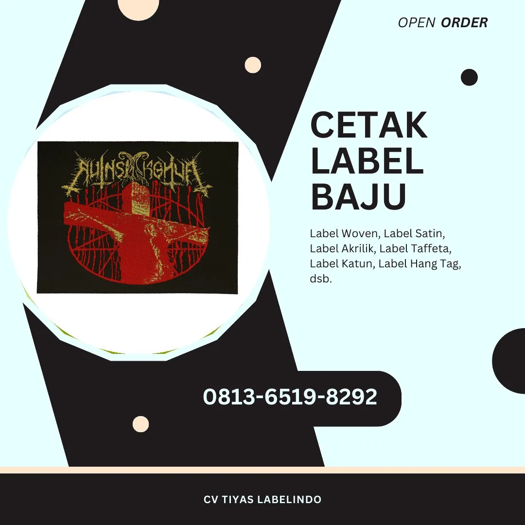 Cetak Label Baju Ogan Ilir, 0813-6519-8292 (WA)