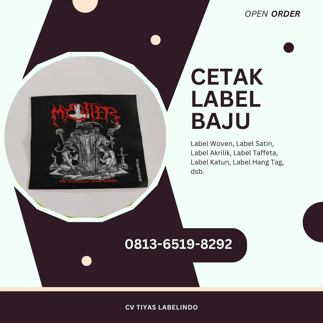 Cetak Label Baju Ogan Komering Ulu, 0813-6519-8292 (WA)
