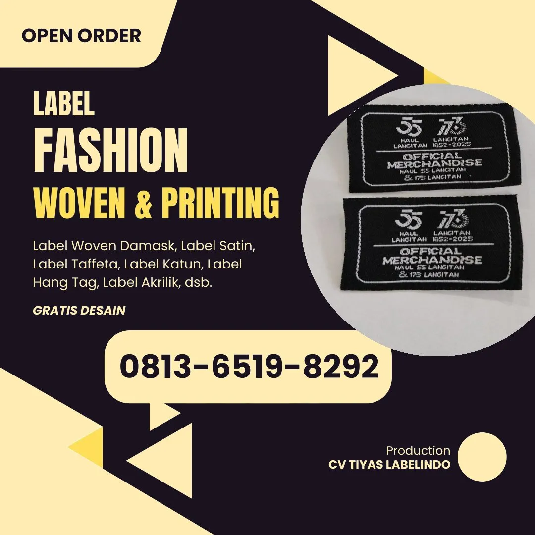 Cetak Label Baju di Ogan Komering Ulu Timur, Label Woven Ogan Komering Ulu Timur, Bikin Label Baju Ogan Komering Ulu Timur, Pembuatan Label Baju Ogan Komering Ulu Timur, Pesan Label Merk Baju Ogan Komering Ulu Timur Cetak Label Ogan Komering Ulu Timur, Label Baju Terdekat Ogan Komering Ulu Timur