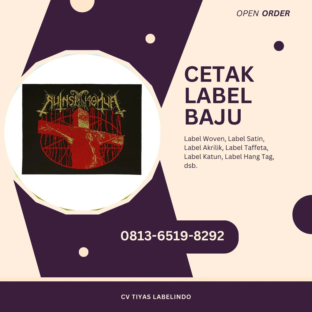 Cetak Label Baju Penukal Abab Lematang Ilir, 0813-6519-8292 (WA)