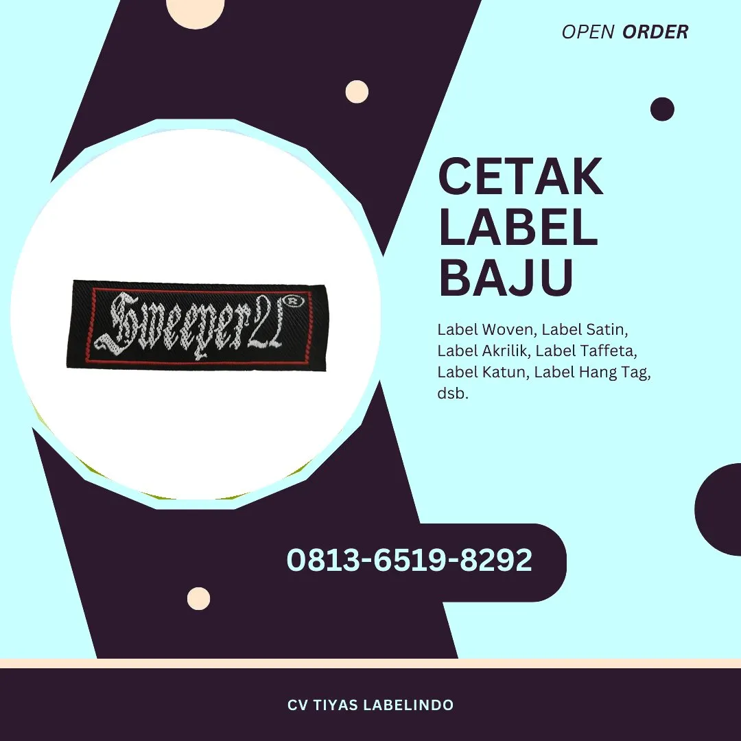 Cetak Label Baju Lubuk Linggau, 0813-6519-8292 (WA)
