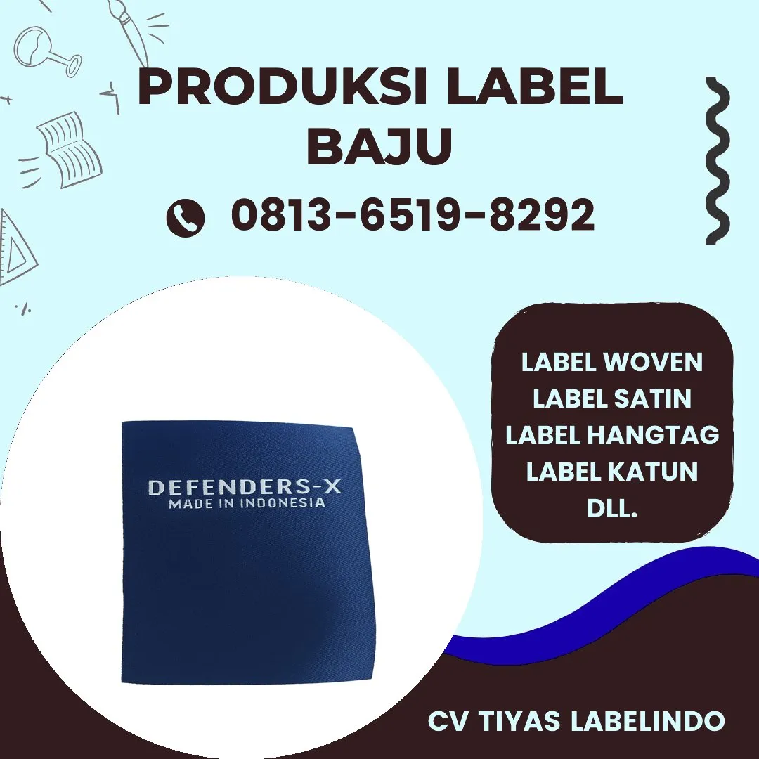 Cetak Label Baju di Pagar Alam, Label Woven Pagar Alam, Bikin Label Baju Pagar Alam, Pembuatan Label Baju Pagar Alam, Pesan Label Merk Baju Pagar Alam Cetak Label Pagar Alam, Label Baju Terdekat Pagar Alam