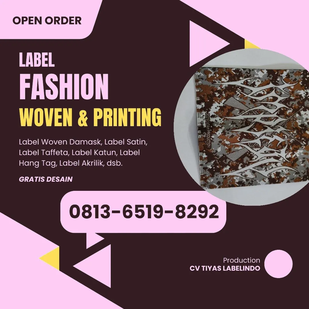 Cetak Label Baju di Dairi, Label Woven Dairi, Bikin Label Baju Dairi, Pembuatan Label Baju Dairi, Pesan Label Merk Baju Dairi Cetak Label Dairi, Label Baju Terdekat Dairi