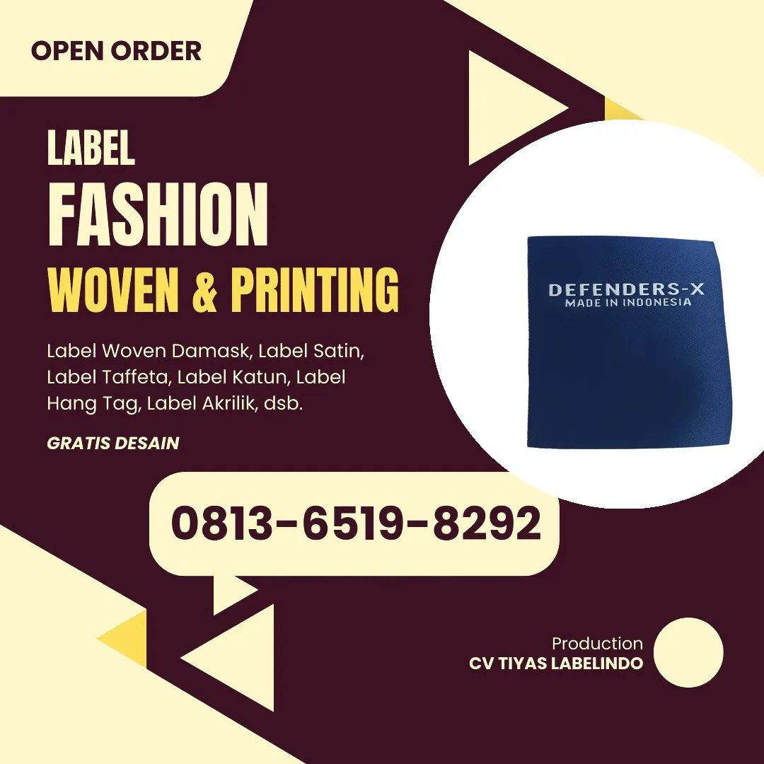 Cetak Label Baju di Labuhanbatu, Label Woven Labuhanbatu, Bikin Label Baju Labuhanbatu, Pembuatan Label Baju Labuhanbatu, Pesan Label Merk Baju Labuhanbatu Cetak Label Labuhanbatu, Label Baju Terdekat Labuhanbatu