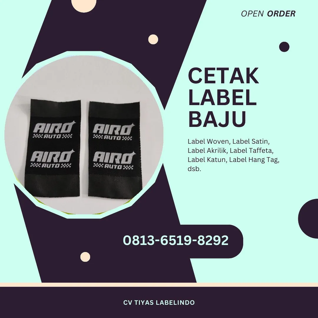 Cetak Label Baju Labuhanbatu Selatan, 0813-6519-8292 (WA)
