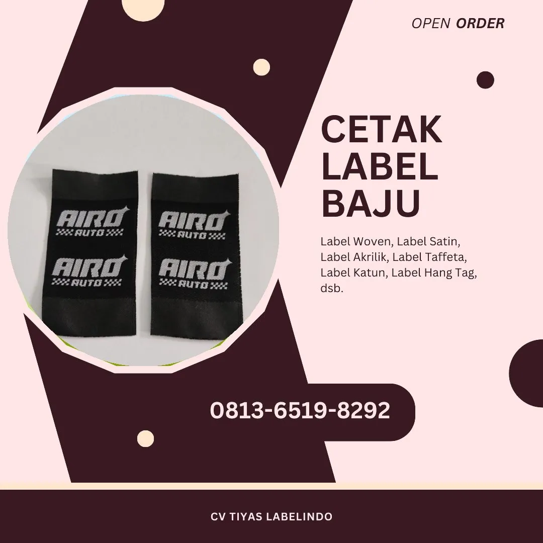 Cetak Label Baju Labuhanbatu Utara, 0813-6519-8292 (WA)