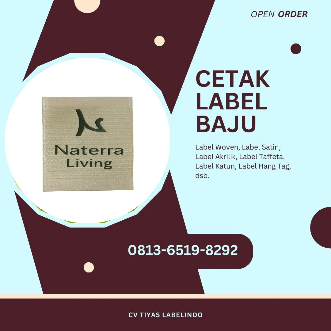 Cetak Label Baju Nias, 0813-6519-8292 (WA)