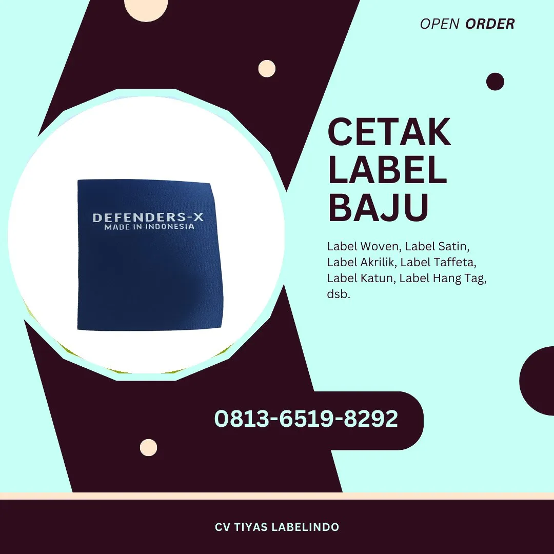 Cetak Label Baju Nias Utara, 0813-6519-8292 (WA)